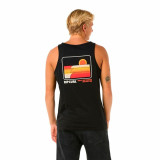 Tank Top Men Rip Curl Casual Revival Peaking Tank Black