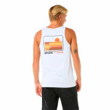 Tank Top Men Rip Curl Casual Revival Peaking Tank White
