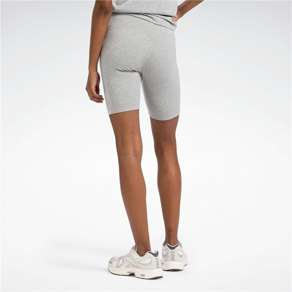 Short Sports Leggings Reebok Identity Sl Fitted Short Grey