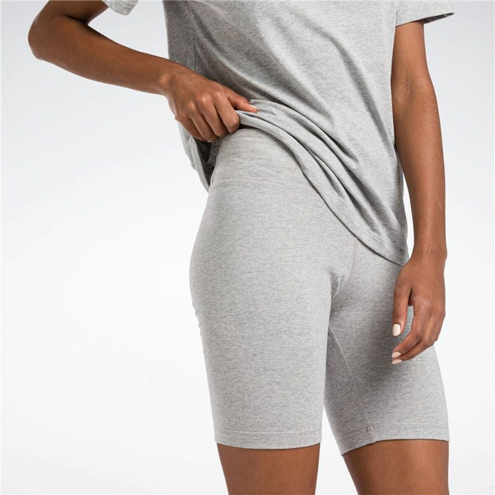 Short Sports Leggings Reebok Identity Sl Fitted Short Grey