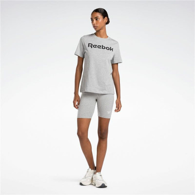 Short Sports Leggings Reebok Identity Sl Fitted Short Grey