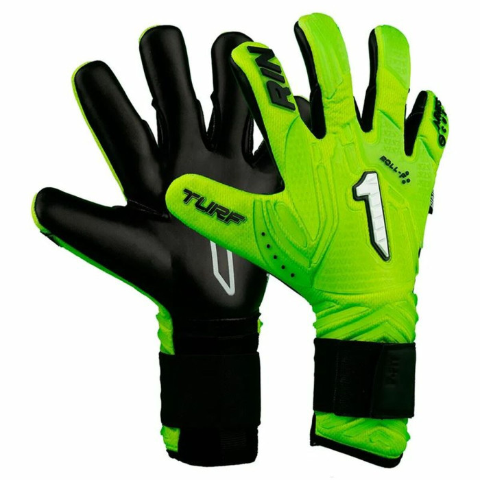 Goalkeeper Gloves Rinat Aries Némesis Turf Lime green Adults