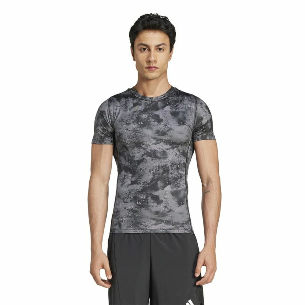 Men’s Short Sleeve T-Shirt Adidas Techfit Training Aop (2XL)