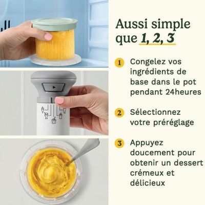 Ice Cream Maker Cuisinart ICEFD10E White Plastic 1 L 3,3 L 1L