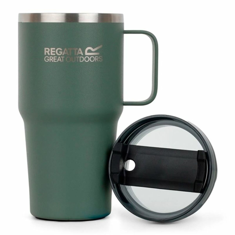 Cup with Straw Regatta Thermo Insulated Mug 600 ml Green Stainless steel