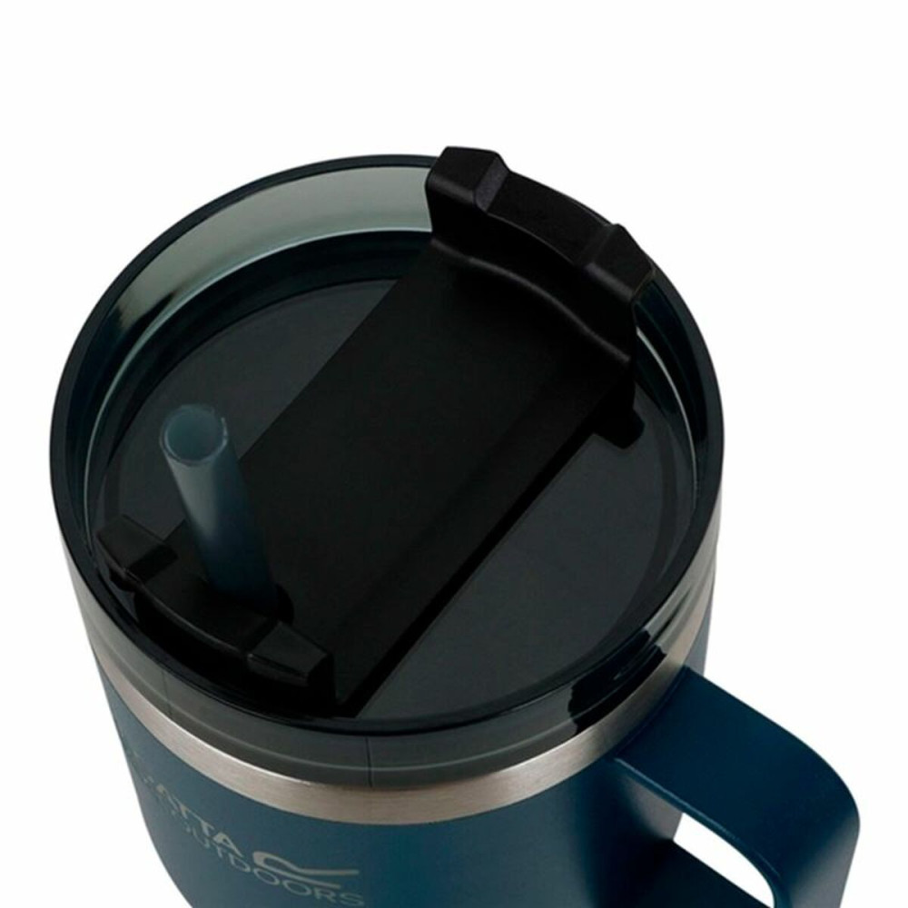 Cup with Straw Regatta Thermo Insulated Mug Dark blue 600 ml Stainless steel