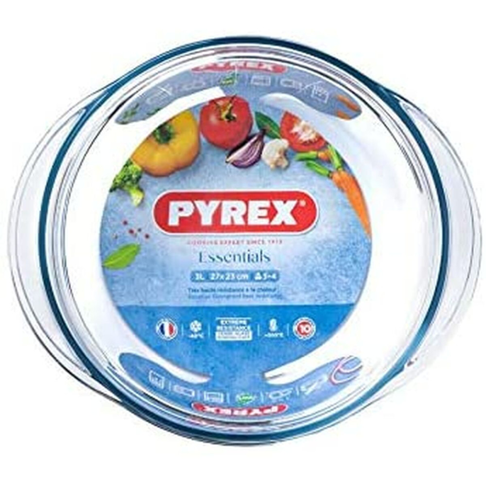 Casserole with lid Pyrex Essentials 23 x 11 x 27 cm Transparent Glass 32 L
