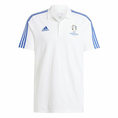 Men’s Short Sleeve Polo Shirt Adidas Emblem Euro 2024 (S)
