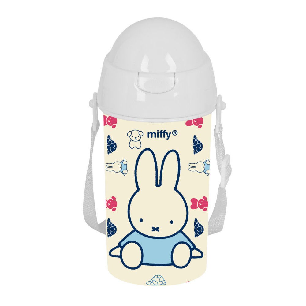Water bottle Miffy Buddy Beige PVC 500 ml