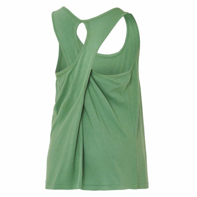 Women's Sleeveless T-shirt Joluvi Bambu Tank Mujer Verde Green Dark green