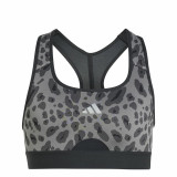 Sports Bra Adidas Powerreact Grey 13-14 Years