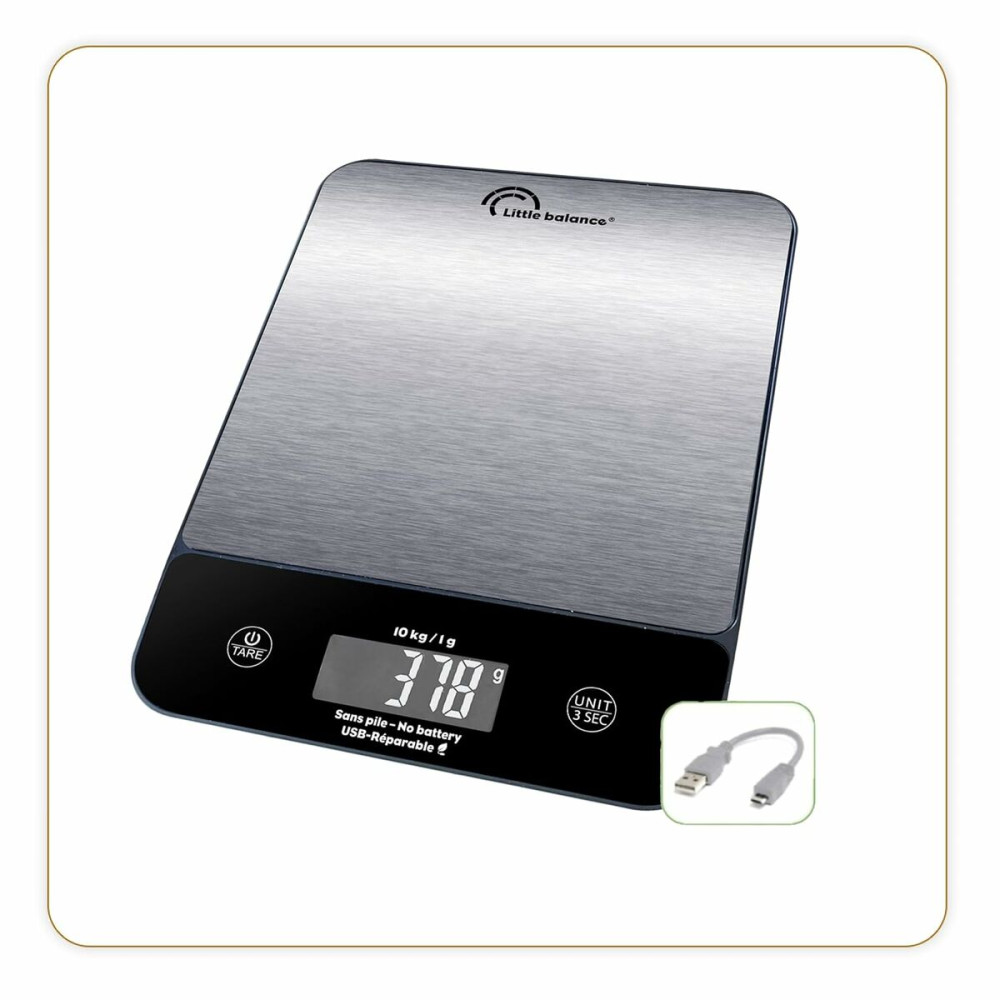 kitchen scale Little Balance 10 kg Silver 23,8 x 17,3 cm