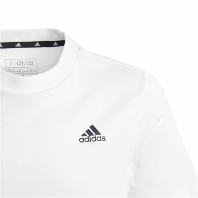 Child's Short Sleeve T-Shirt Adidas U Sl White