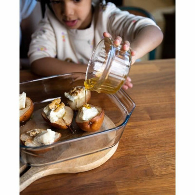 Set of Oven Dishes Pyrex Transparent 4 Pieces