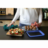 Set of lunch boxes Pyrex Blue Transparent 800 ml 3 Pieces