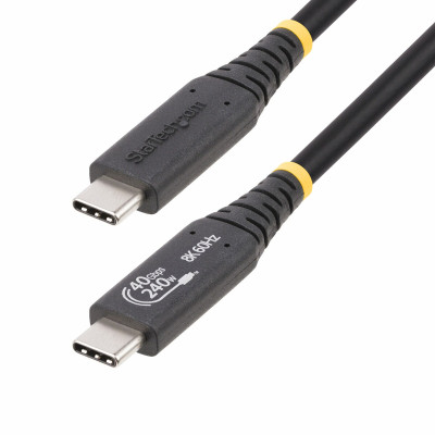 USB Cable Startech 50C-40G-USB4-CABLE Black