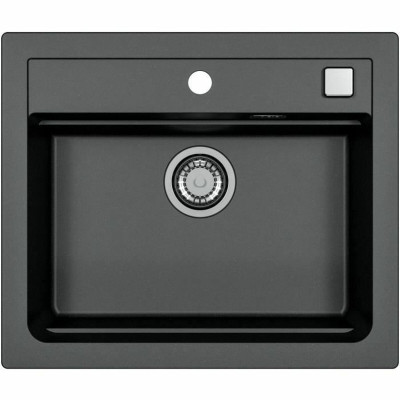 Sink with One Basin Stradour ATROX Black