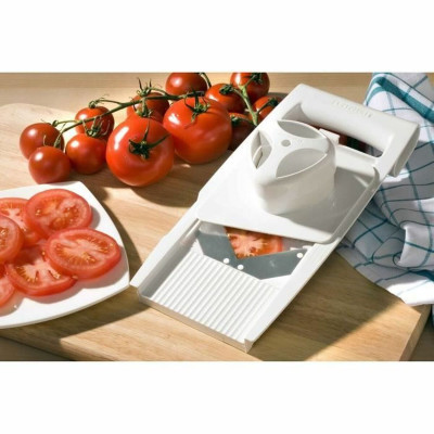 Mandolin Grater Leifheit White Stainless steel Plastic 4-in-1