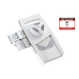 Mandolin Grater Leifheit White Stainless steel Plastic 4-in-1