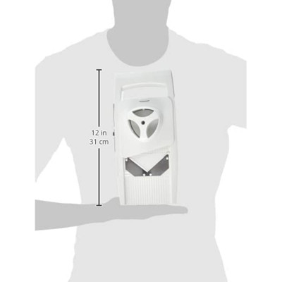 Mandolin Grater Leifheit White Stainless steel Plastic 4-in-1