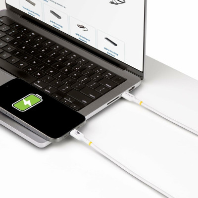 USB Cable Startech USB2EPR1MW White 1 m