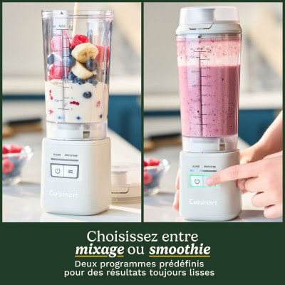 Cup Blender Cuisinart PBL100E Blast&Go 120 W White 500 ml