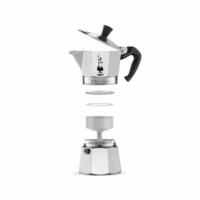 Italian Coffee Pot Bialetti 0001163 Silver Aluminium 6 Cups