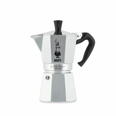 Italian Coffee Pot Bialetti 0001163 Silver Aluminium 6 Cups