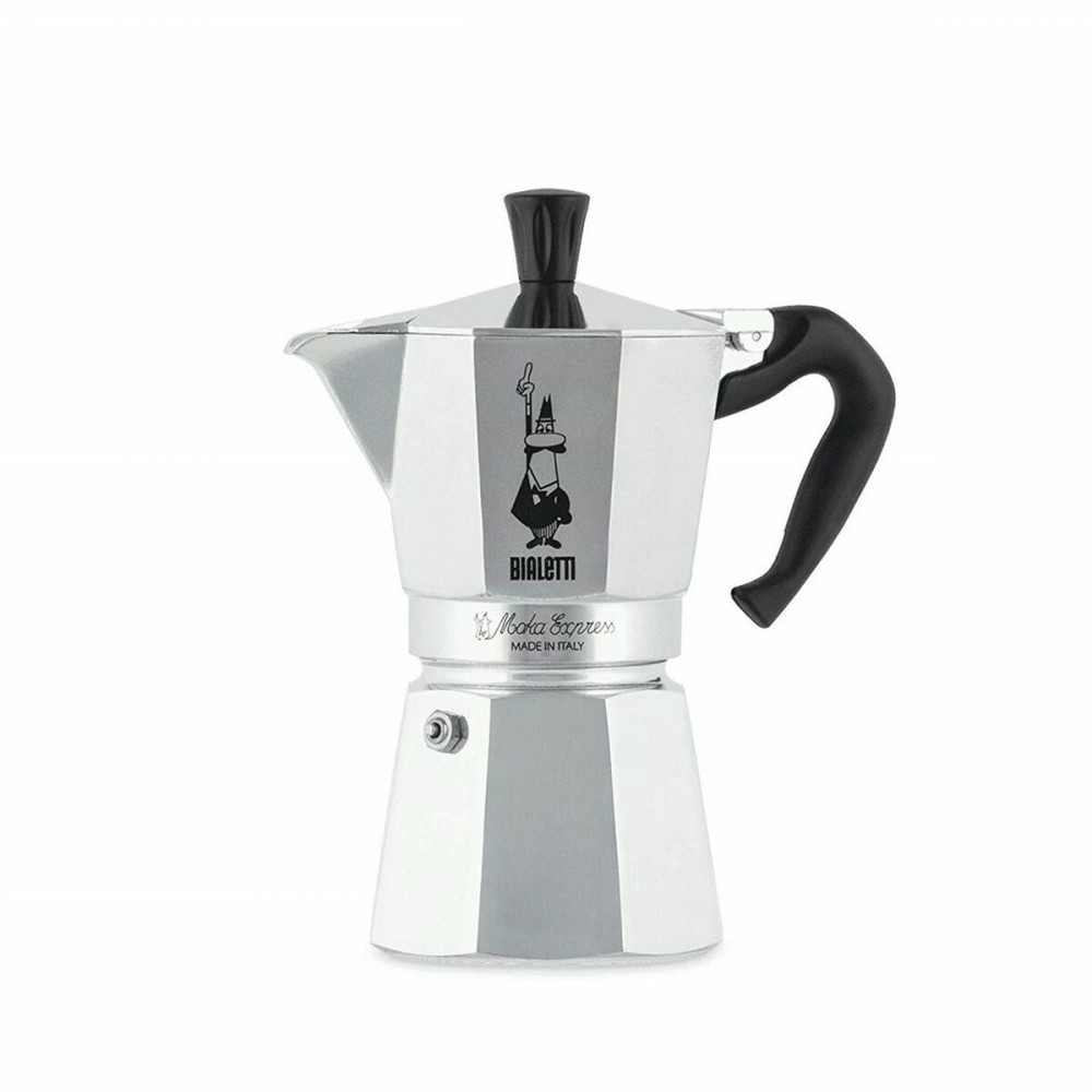 Italian Coffee Pot Bialetti 0001163 Silver Aluminium 6 Cups