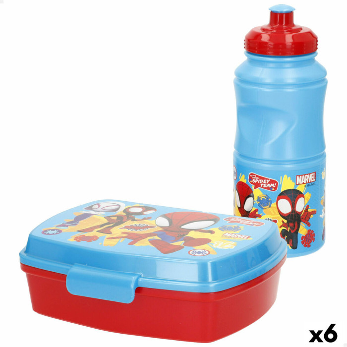 Lunch box Spidey 380 ml 17 x 5,5 x 13,5 cm Bottle (6 Units)