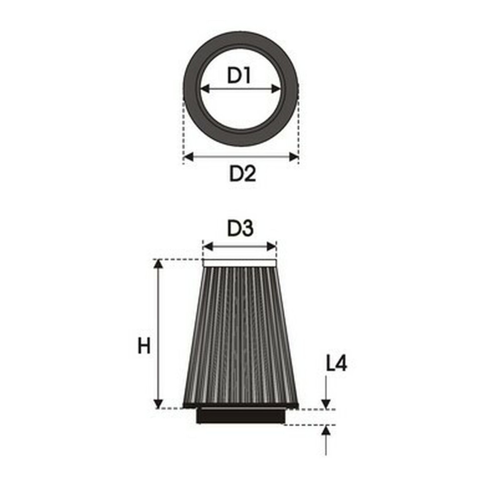 Air filter Green Filters K1.80