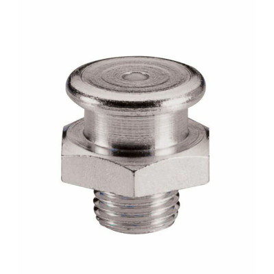 Straight flat-head grease nipple UMETA 3404