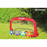 Folding Goalposts Schildkröt 120 x 80 x 80 cm Red (2 Units)