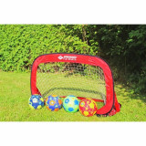 Folding Goalposts Schildkröt 120 x 80 x 80 cm Red (2 Units)