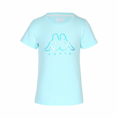 Child's Short Sleeve T-Shirt Kappa Quissy Blue Aquamarine
