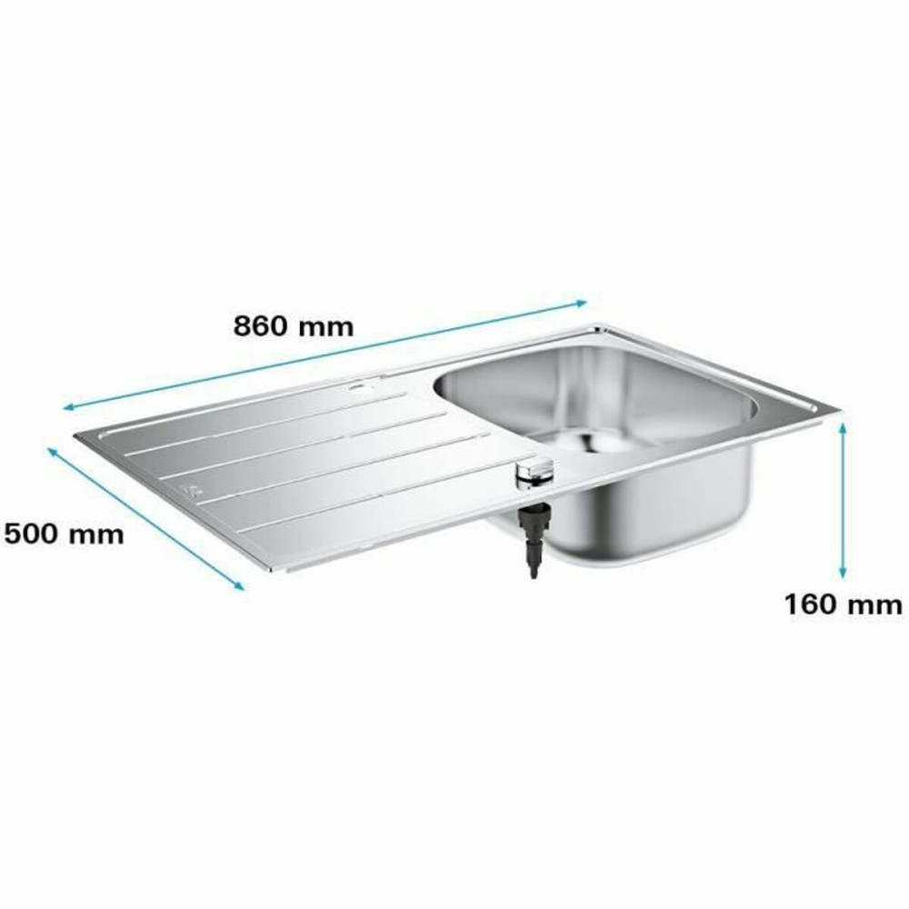 Sink with One Basin Grohe 31552SD1 Grey