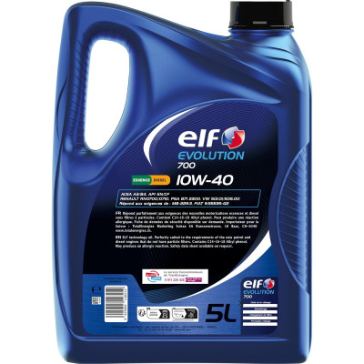 Car Motor Oil Elf Evolution 700 10W40 5 L
