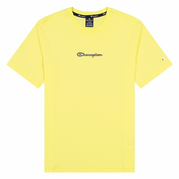 Short-sleeve Sports T-shirt Champion Crewneck M Yellow