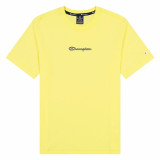 Short-sleeve Sports T-shirt Champion Crewneck M Yellow