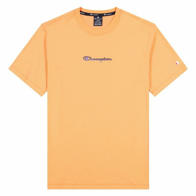 Short-sleeve Sports T-shirt Champion Crewneck M Orange