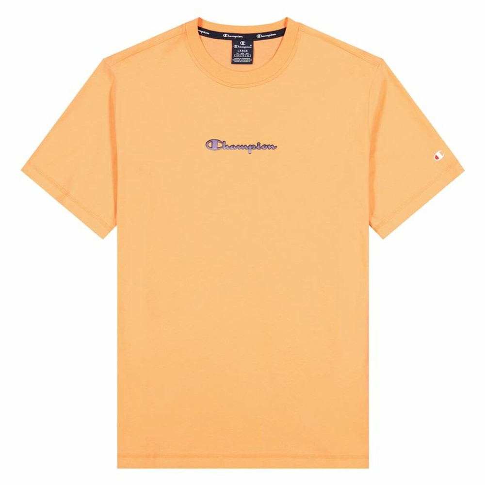 Short-sleeve Sports T-shirt Champion Crewneck M Orange