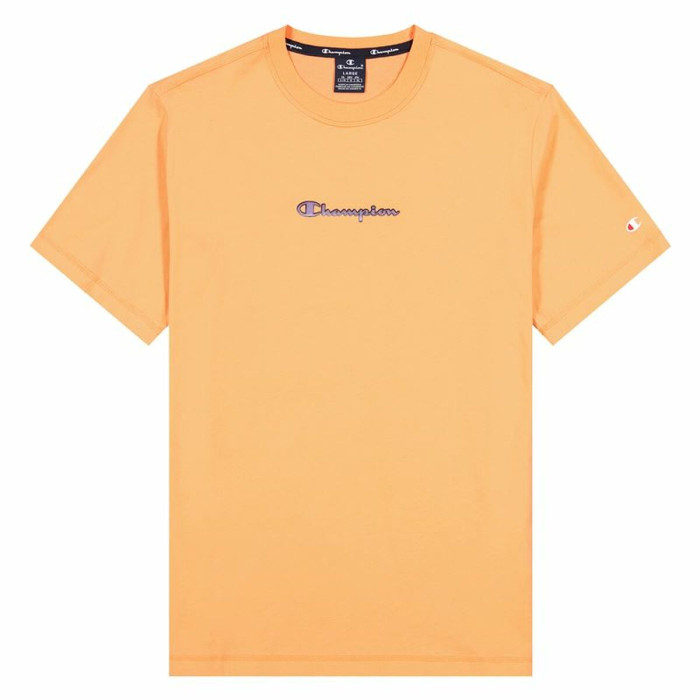Short-sleeve Sports T-shirt Champion Crewneck M Orange