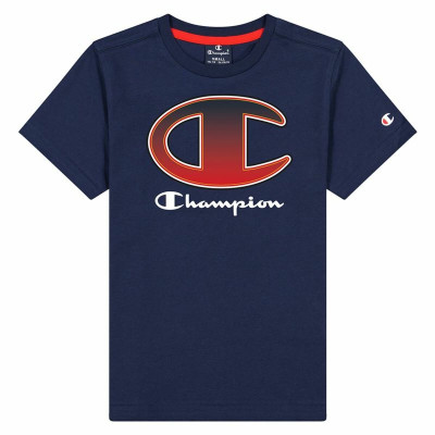 Child's Short Sleeve T-Shirt Champion Crewneck T-Shirt B Navy Blue