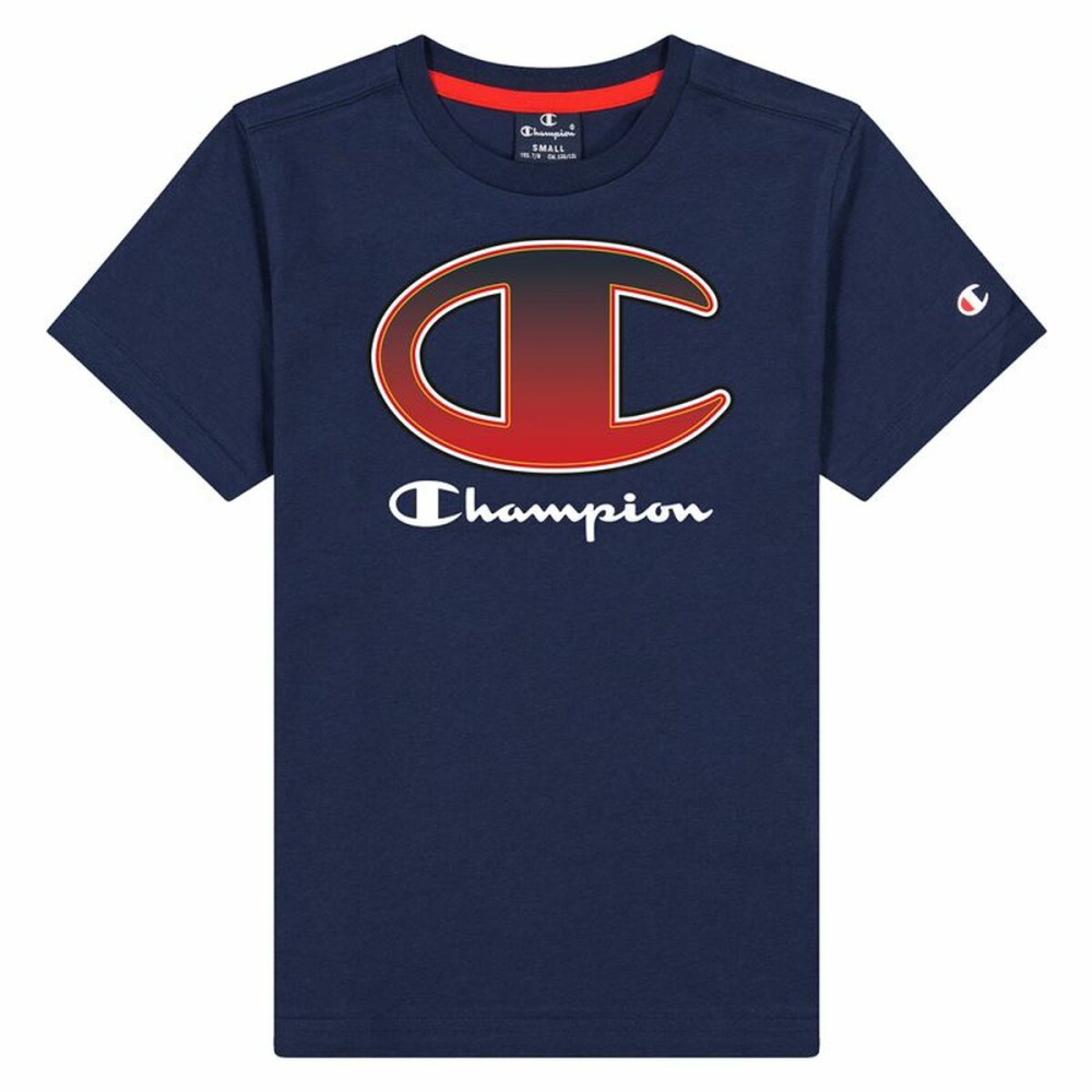 Child's Short Sleeve T-Shirt Champion Crewneck T-Shirt B Navy Blue