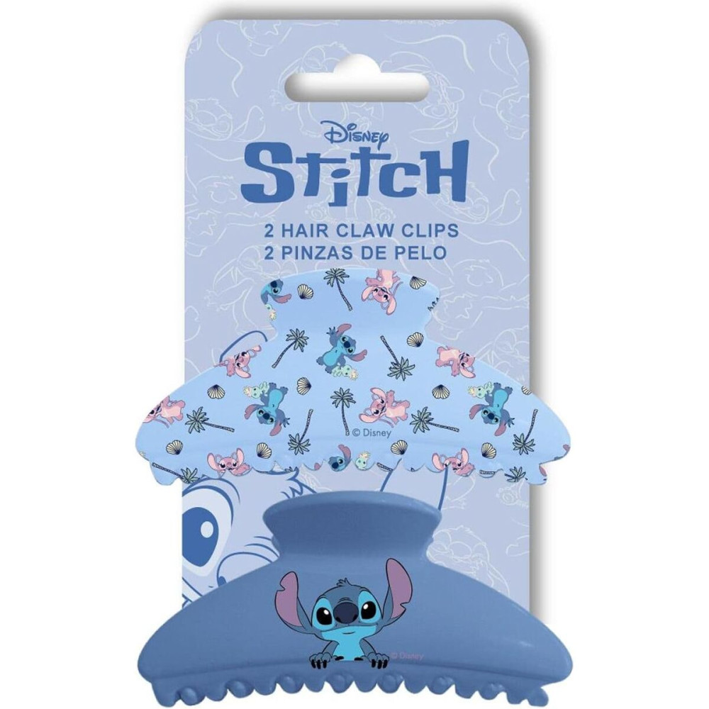 Hair Clips Stitch Blue