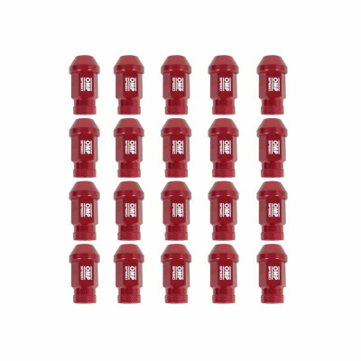 Set Nuts OMP 7075 Red 20 uds M14 x 1,25