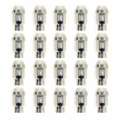Set Nuts OMP 7075 Silver 20 uds M14 x 1,25