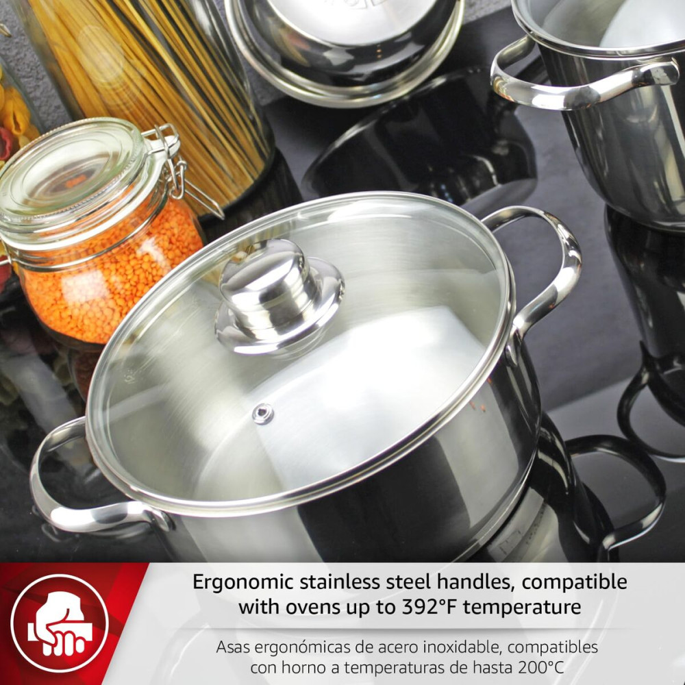 Cookware Magefesa DUX7PCS Silver 7 Pieces