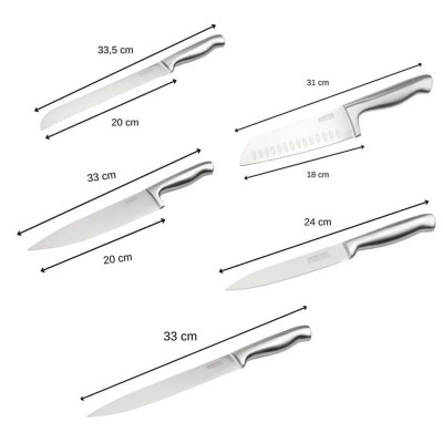 Knife Set Nirosta Steel Stainless steel