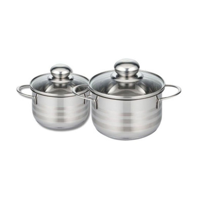 Saucepans Fackelmann Elo Brillant Steel 1,75 L 1,25 L 2 Pieces